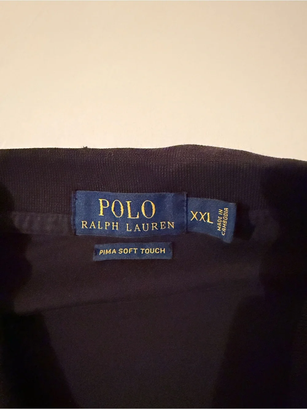 Polo Ralph Lauren Flesh Pony Pima Soft Touch Polo Shirt Men’s Black Classic XXL